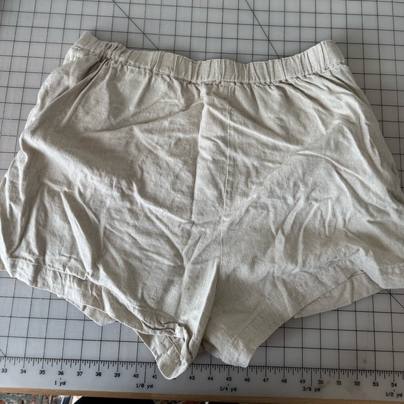 Madewell Pull On Shorts In Linen Cotton Womens Size XL - Picture 6 of 8